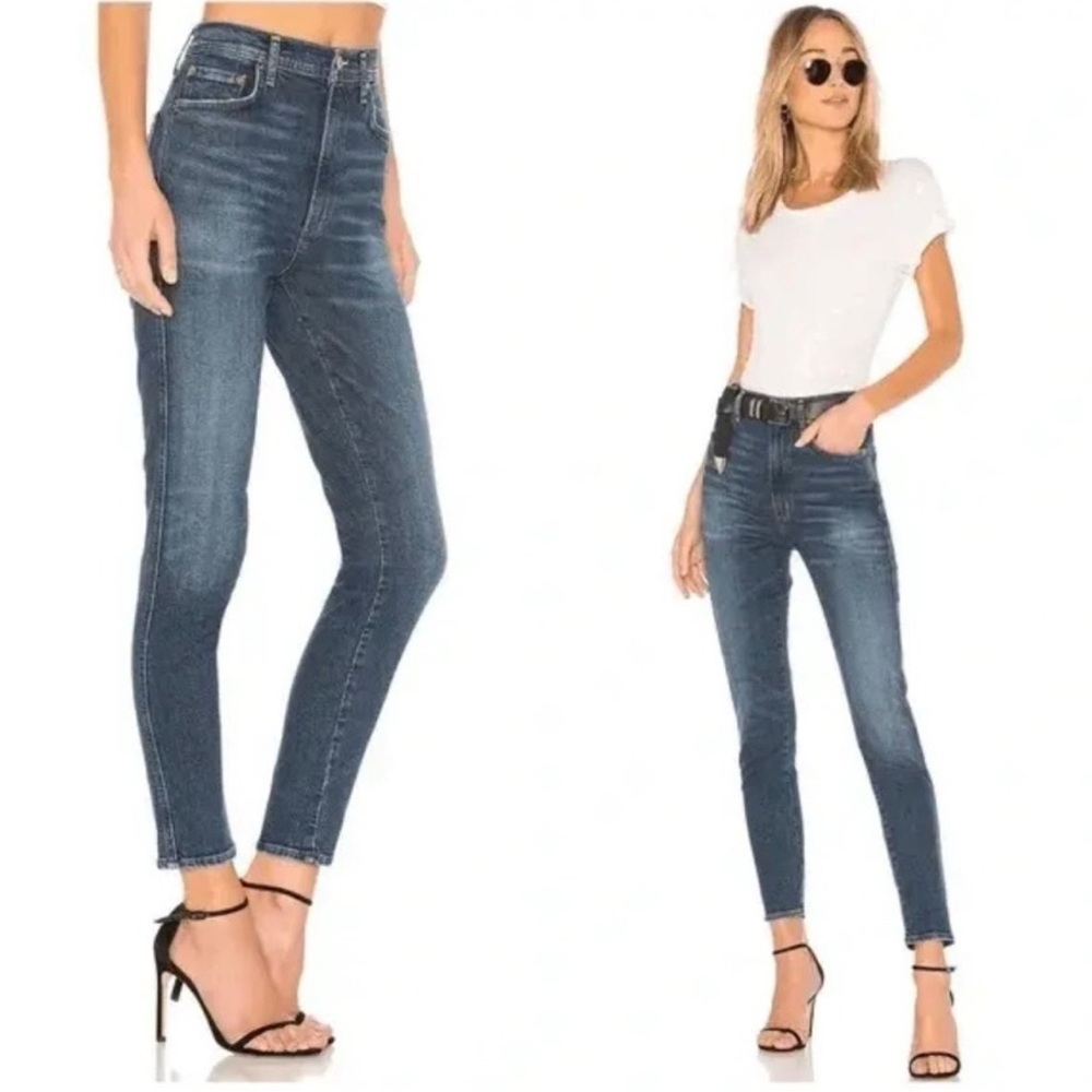 AGOLDE Roxanne Super High Rise Skinny in Freeway Size 26